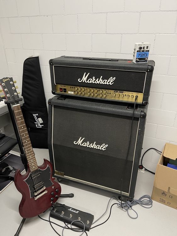 Marshall 100 W Röhren-Verstärker inkl. Gitarre und Zubehör (Gebraucht ...