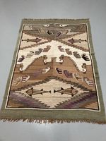 40er Jahre Azteken Wandteppich /Teppich