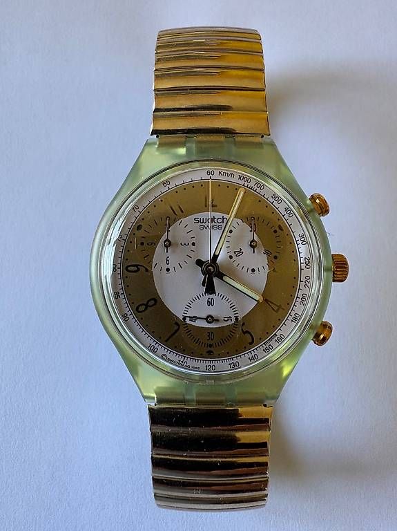 Swatch Smartwatch: Swatch Chrono Golden Globe – Usato da Bonstetten venduto da fuschina