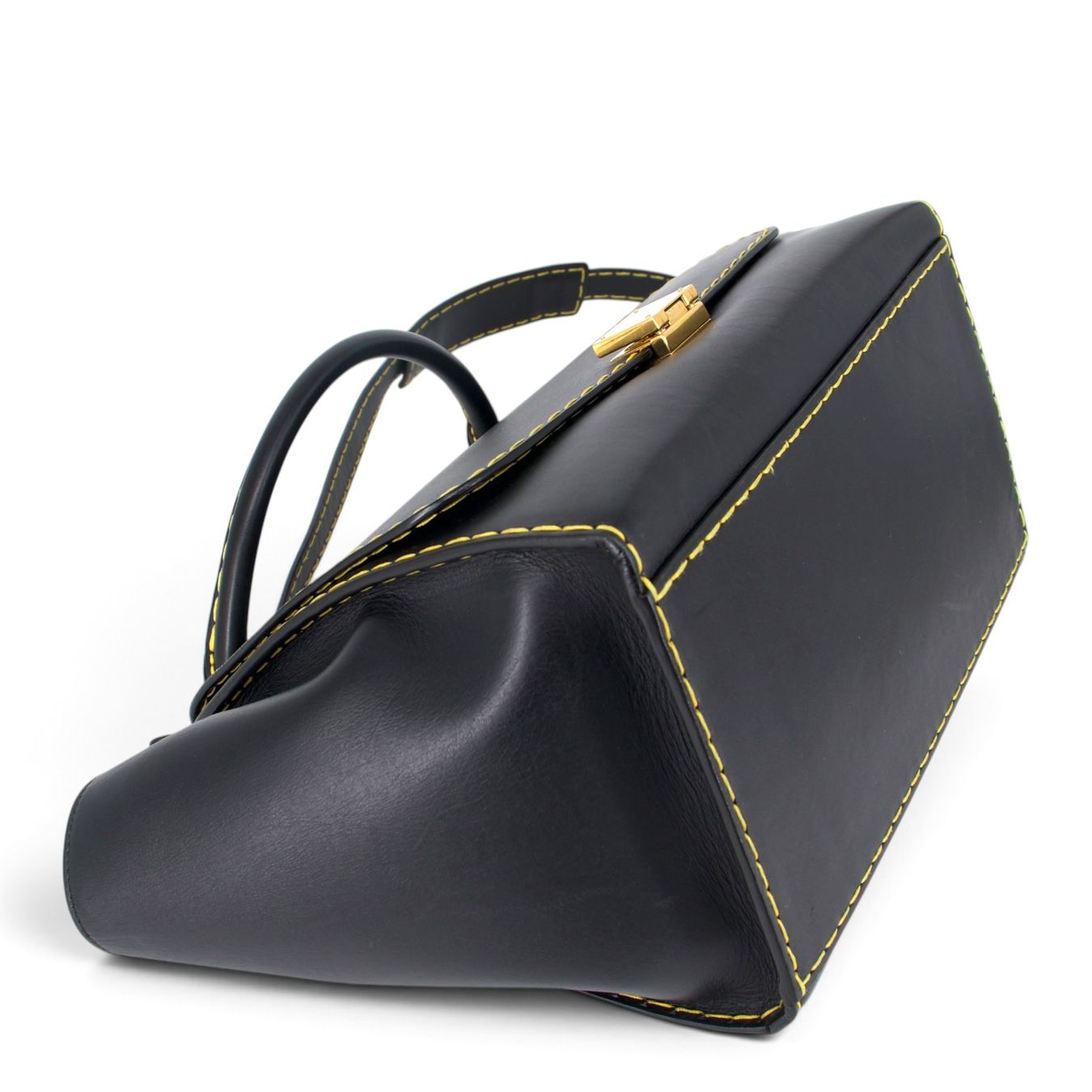 Celine Borse da donna: Céline Trapèze schwarz/gelb – Usato da Binningen venduto da Designerlabels 6