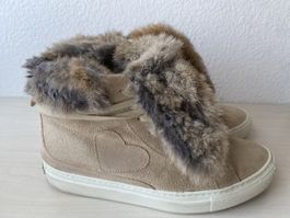 Twin-Set tolle Sneakers/Boots mit Echtfell Gr. 39