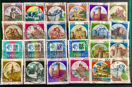 Italien Briefmarken mit Stempel    