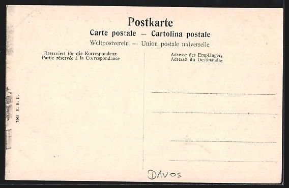 Cartes postales: Davos, Ansicht vom Sanatorium Schweizerh – D'occasion à Berlin par bartko-reher 1