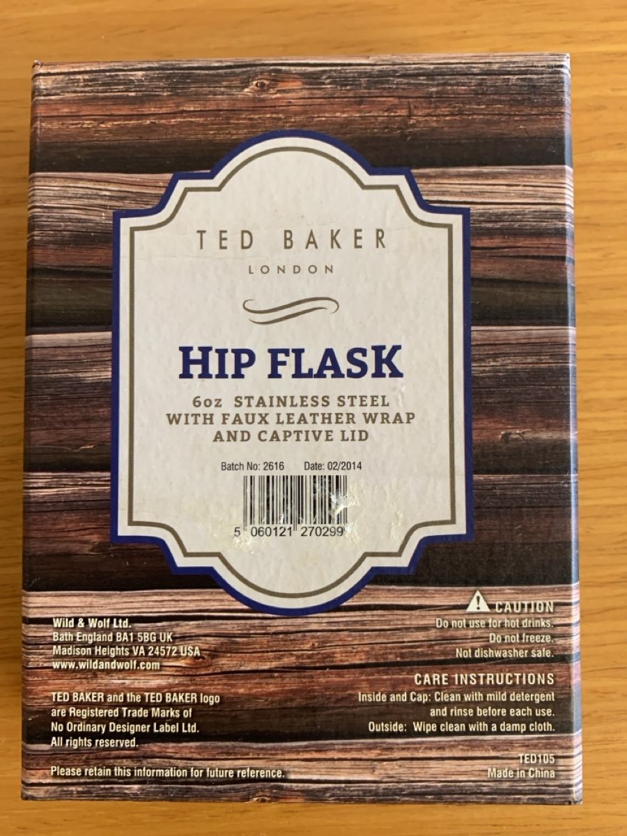 Altro: Ted Baker Hip Flask – Nuovo e nell'imballaggio originale da Zürich venduto da Dabro 3