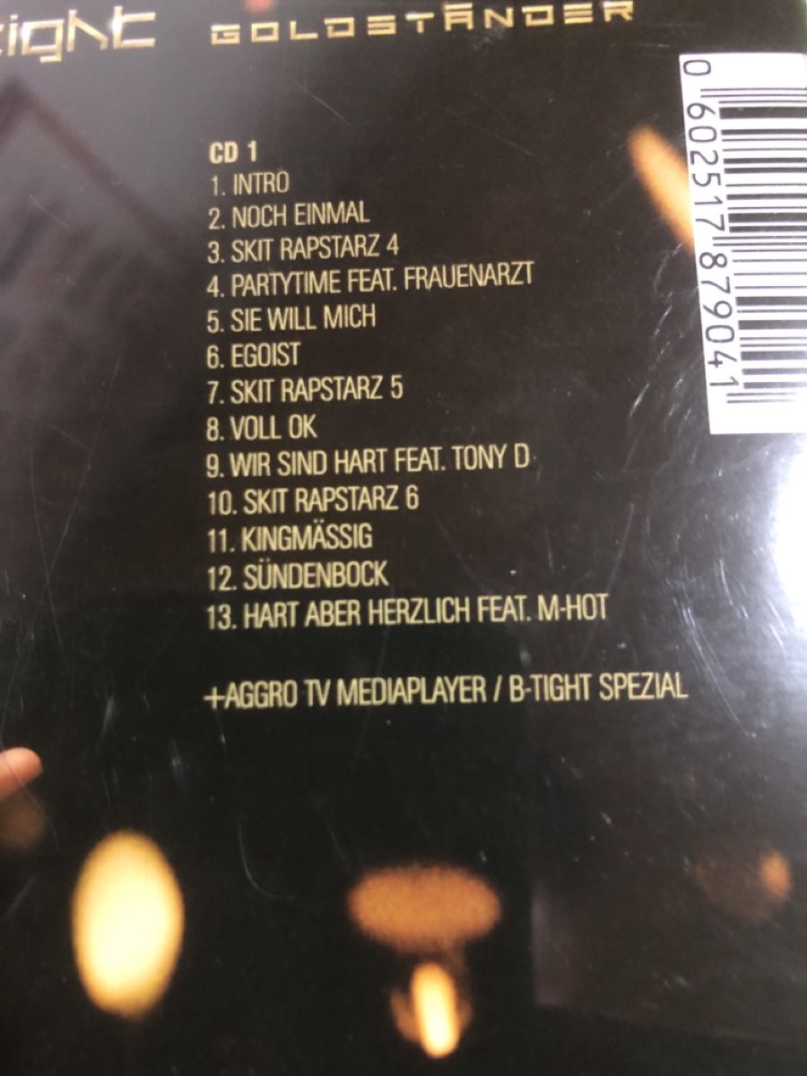 CD: B-Tight - Goldständer  Aggro Berlin – Usato da Flaach venduto da rubo7 1