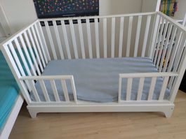 Babybett Childhome 7, 140x70 cm, weiss