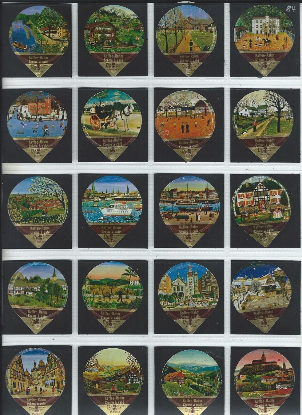 Kaffeerahmdeckel: KRD Naive Malerei 1984   31B – Gebraucht aus Hochdorf von Teger02