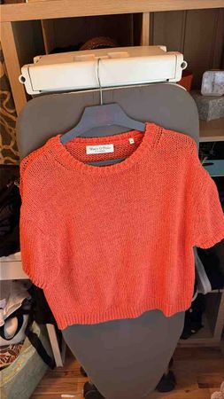 Pull Marc O'Polo orange maille courte état neuf