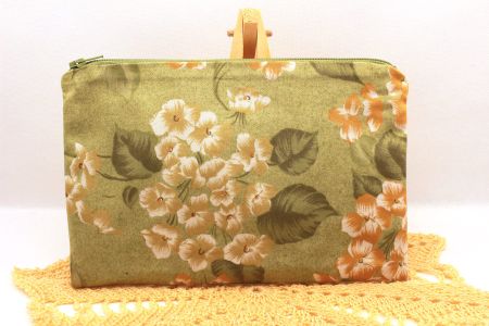 Kosmetiktäschli, Pochette Sonja Blumenmuster / Handmade