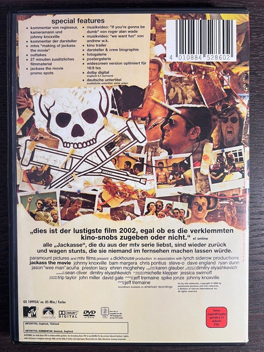 Tutti i DVDs: Jackass - The Movie – Usato da Zürich venduto da FilmFreunde 1
