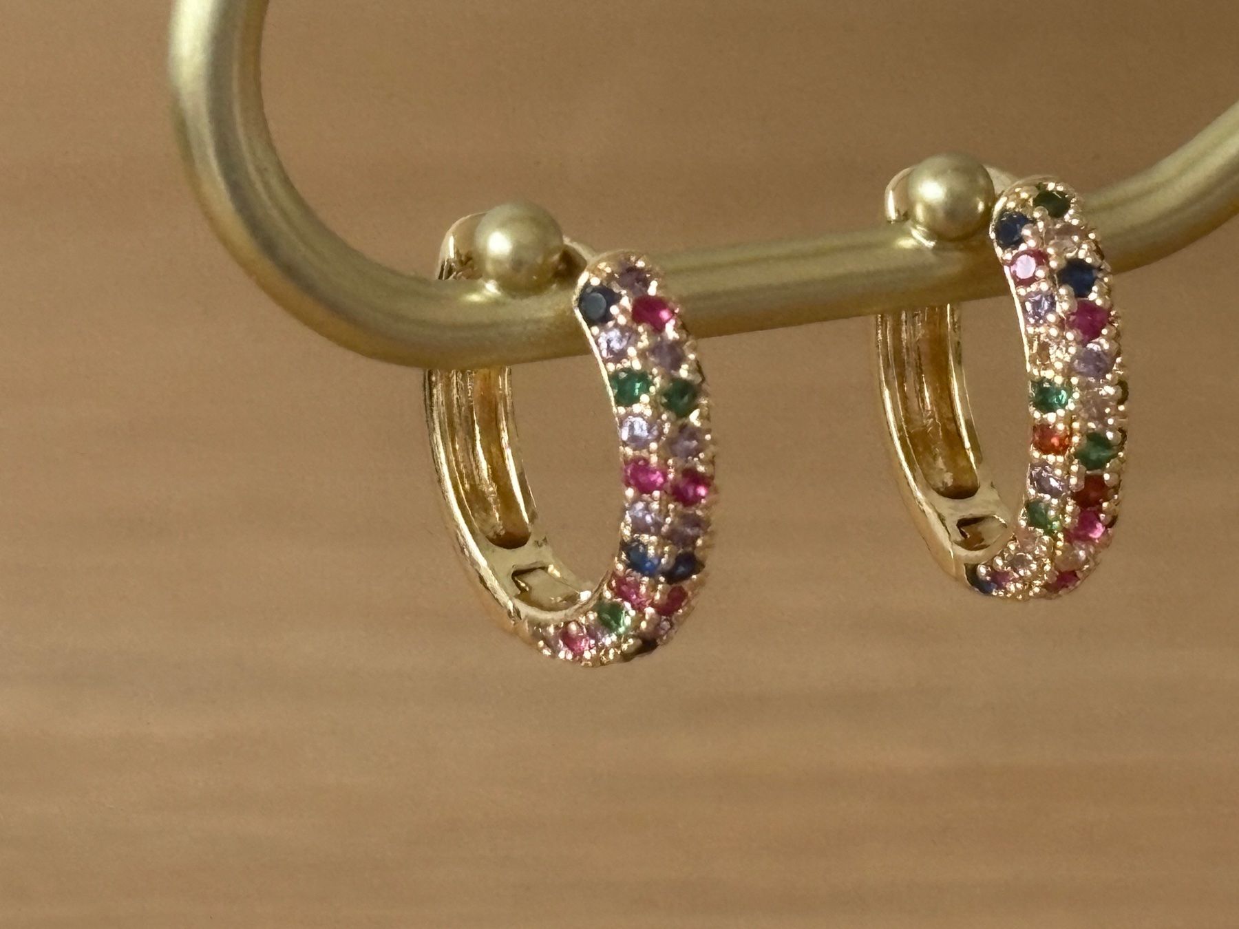 Orecchini pendenti & Orecchini a lobo: Luxus Elegante Ohrstecker Ohrschmuck Multicolore Farbe:Gold – Nuovo (secondo la descrizione) da Biel-Bienne venduto da Roserosse13 2