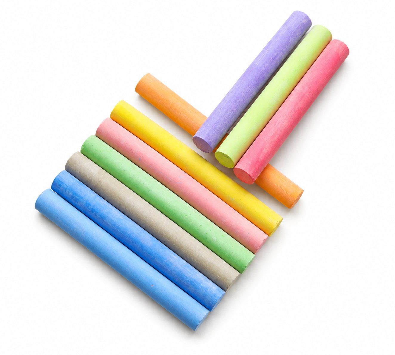 Stifte & Marker: 10x Kreide Bunt 8 cm – Neu und originalverpackt aus Fully von VaneaSelection 2