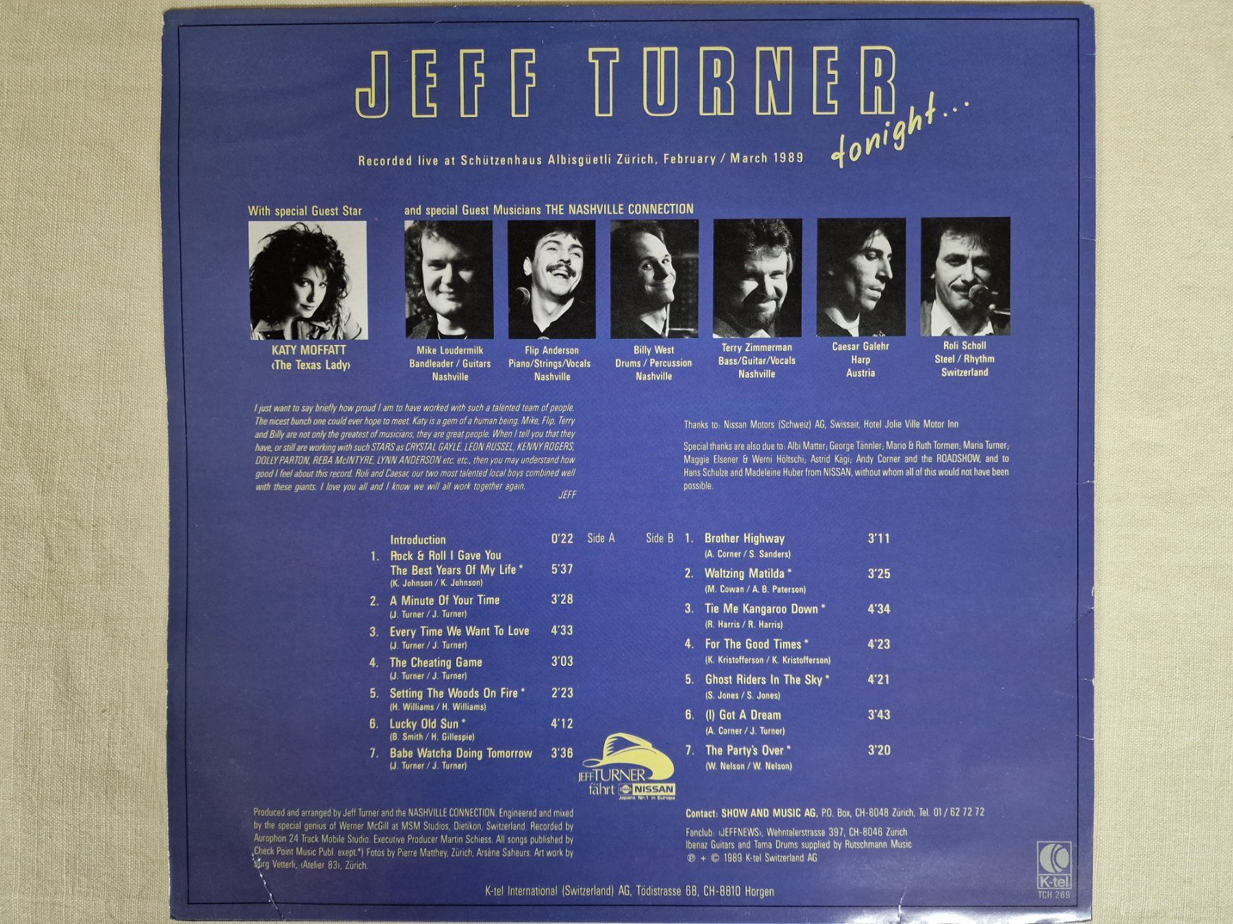 Dischi in vinile: Jeff Turner LP – Tonight... – Usato da Root venduto da atelier22 1