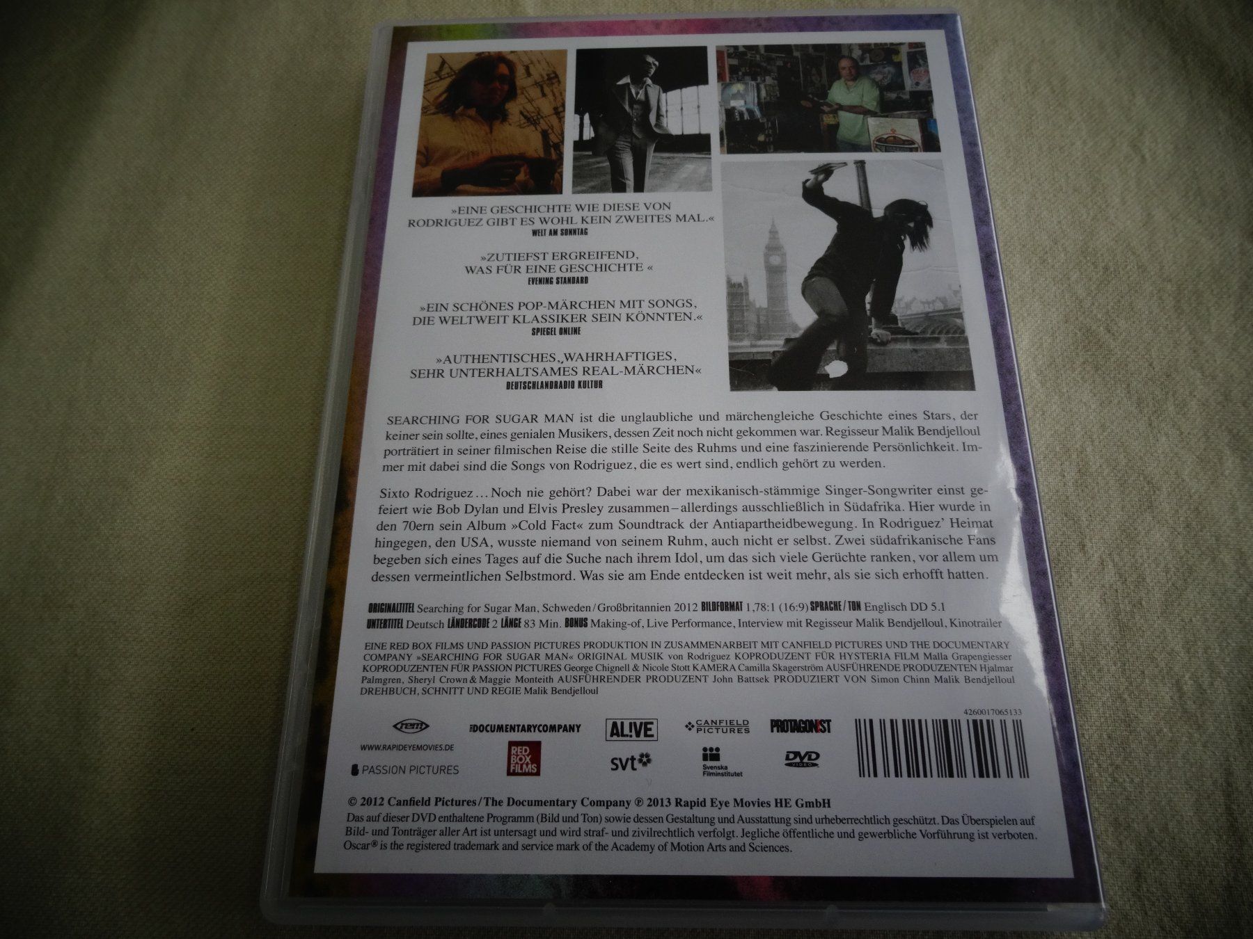 Tutti i DVDs: Searching for Sugar Man – Usato da Neerach venduto da jenny062 1
