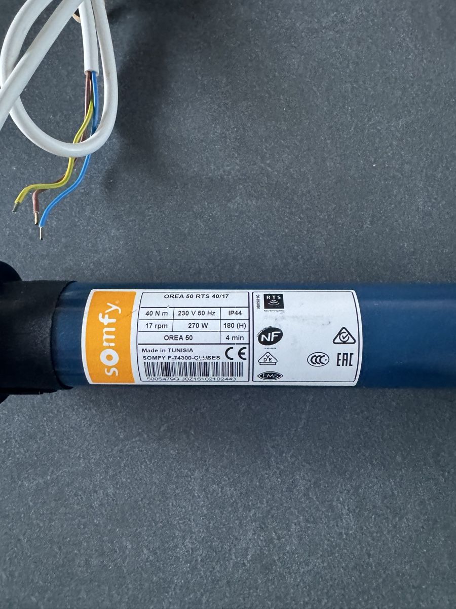 Somfy RTS 50 OREA 40/17 Motor (Neu und originalverpackt) in Lenzburg ...