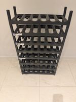 Weinregal Rotho, Kunststoff, schwarz, für 48 Flaschen