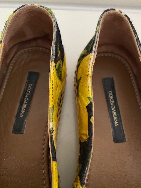 Dolce & Gabbana Scarpe da donna: Dolce & Gabanna Leder Espadrilles Zitrone - Grösse 36 – Nuovo (secondo la descrizione) da Bad Ragaz venduto da AlpineChic 1