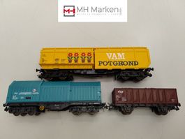 Roco 46516/277 +4311 Niederländische Güterwagen DC H0 mitOVP