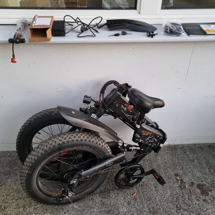 E-Klappvelo Faltbares E-Bike mit 1000W Nabenmotor (77km alt