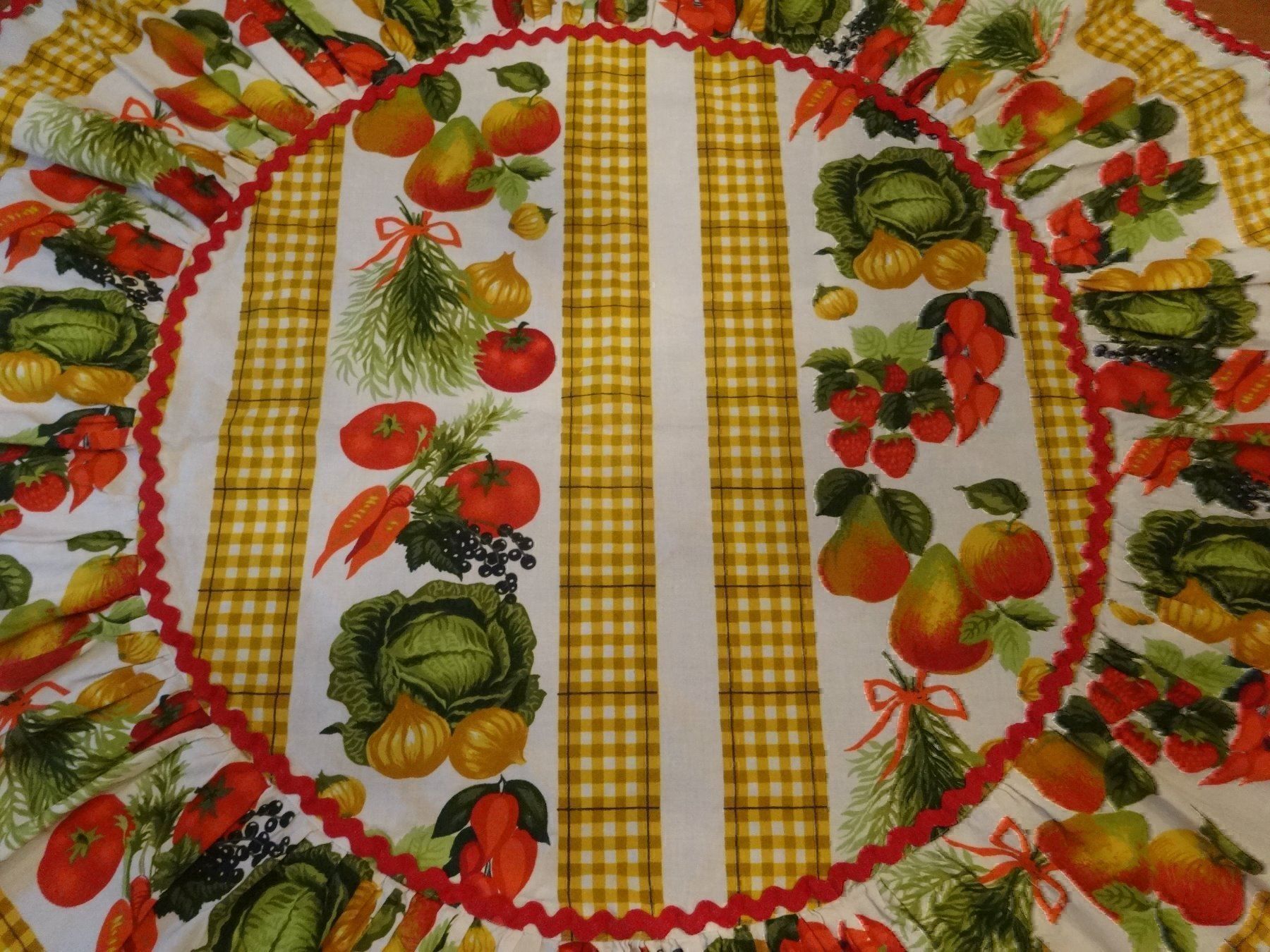Tutte le decorazioni: Nappe ronde: coton imprimé – Nuovo e nell'imballaggio originale da Biel/Bienne venduto da milamila02