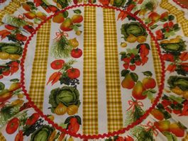 Nappe ronde: coton imprimé