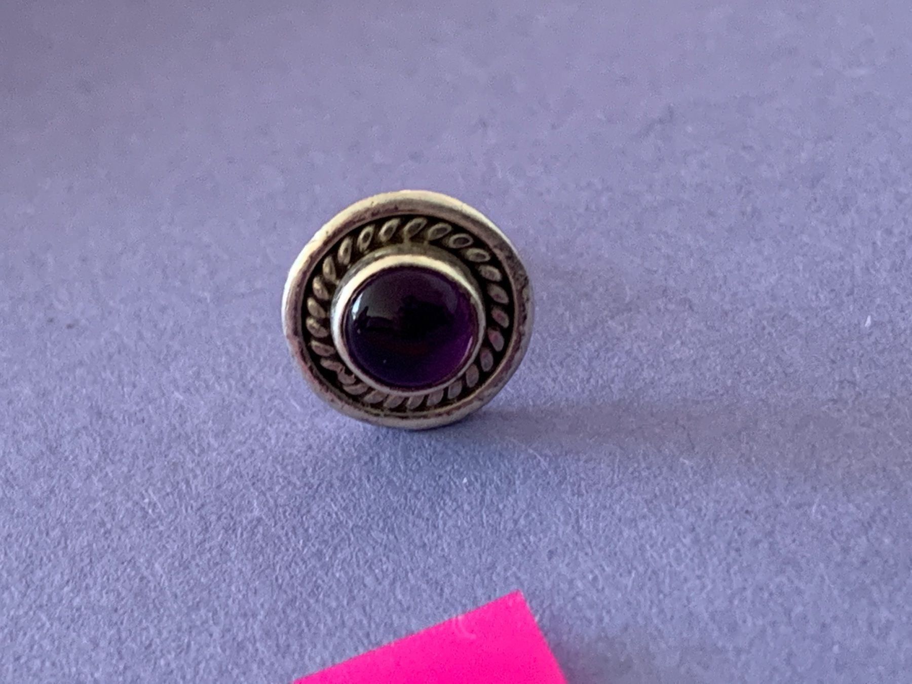 Orecchini pendenti & Orecchini a lobo: Teller ohrstecker violette silber! – Usato da Dittingen venduto da Bijoubelle 4