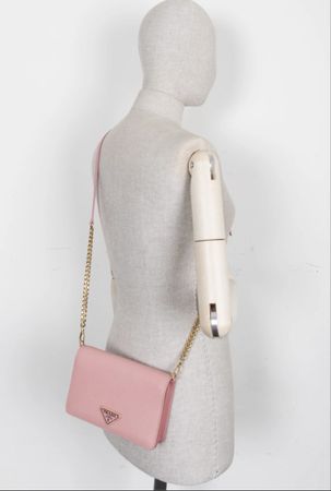 Prada Mini Crossbody Bag Saffiano Pink