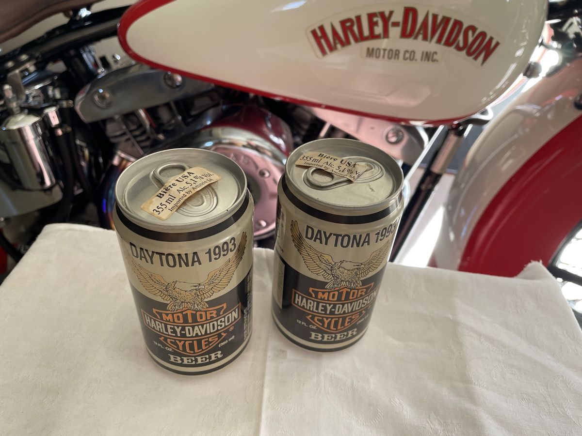 Bevande alcoliche: Harley Davidson Jubiläums-Bierdosen, Daytona 1993 – Nuovo e nell'imballaggio originale da Brunnen venduto da Mae02