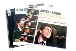 3x JOHNNY RIVERS, Vinyl LPs, 33 RPM aus der Zeit, G+/G+