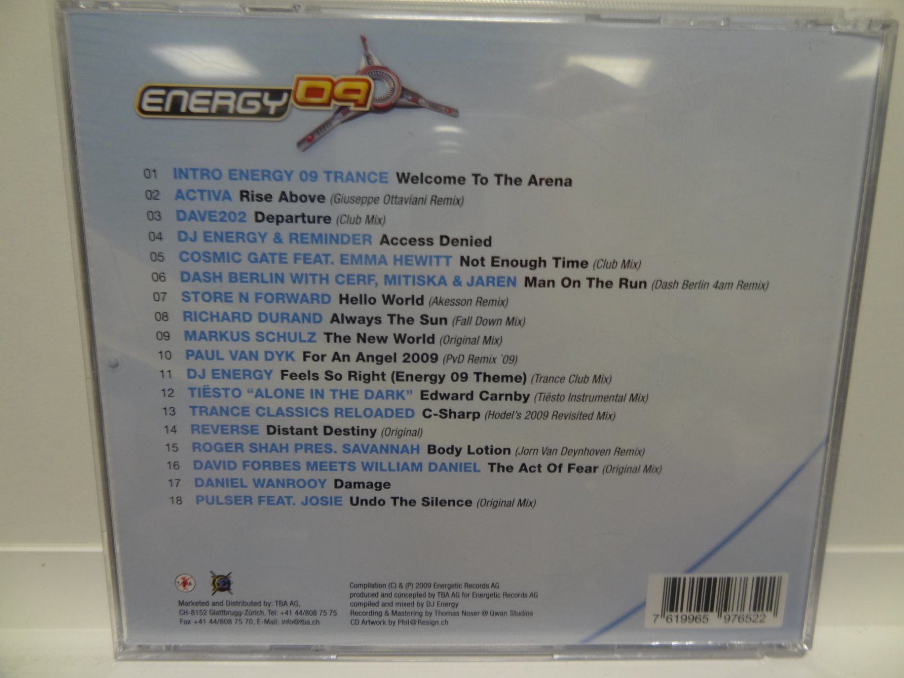 CD: DJ Energy, Energy 09 - Trance – Usato da luzern venduto da musicandart 1
