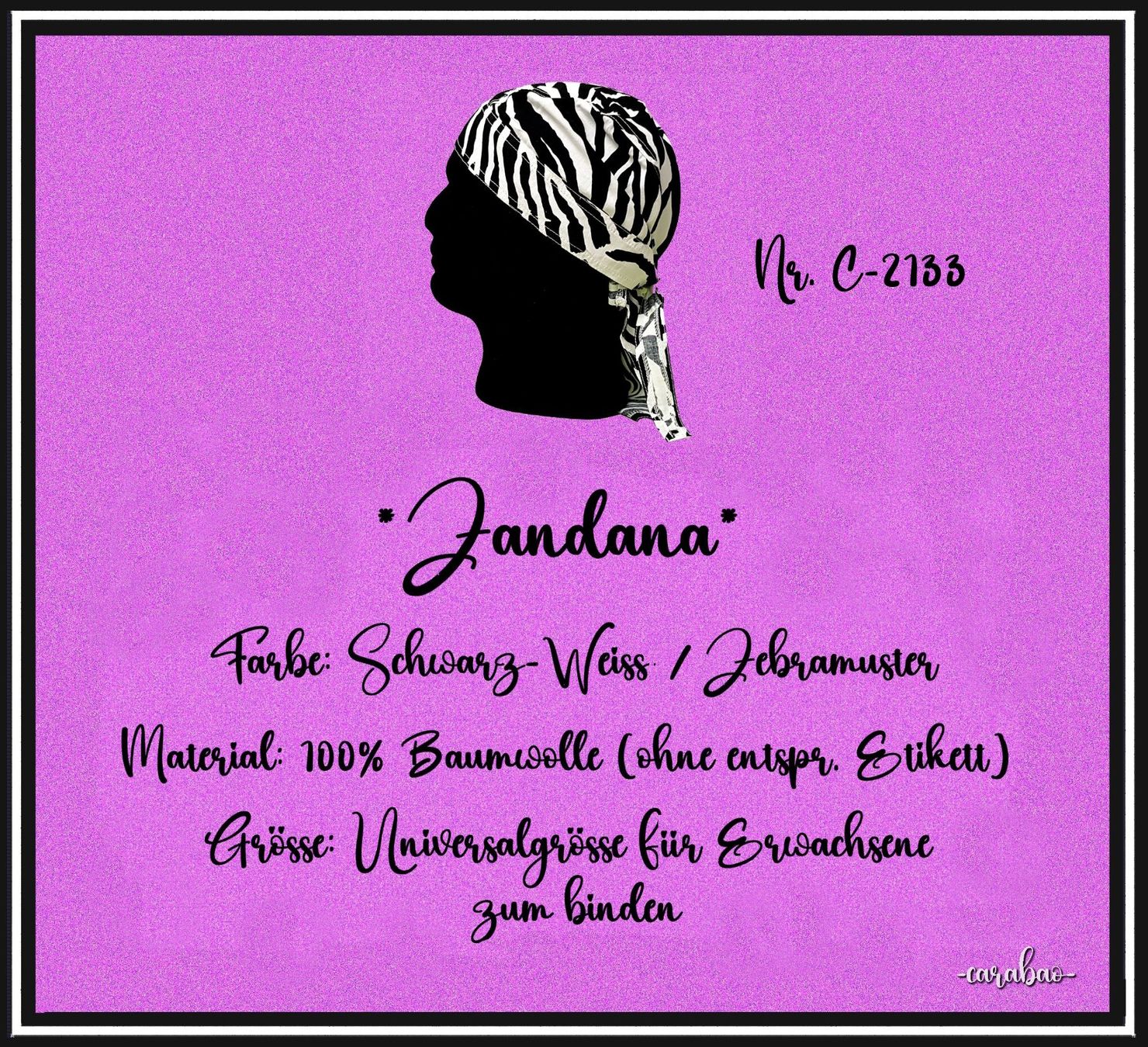 Cartoline postali: Zandana / Zebramuster / Nr. C-2133 – Nuovo (secondo la descrizione) da Winterthur venduto da -carabao- 4