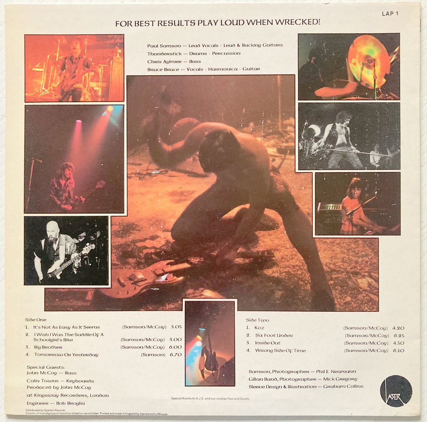 Dischi in vinile: BRUCE DICKINSON / CLIVE BURR / SAMSON - SURVIVORS – Usato da Bottens venduto da hotter-than-hell 1
