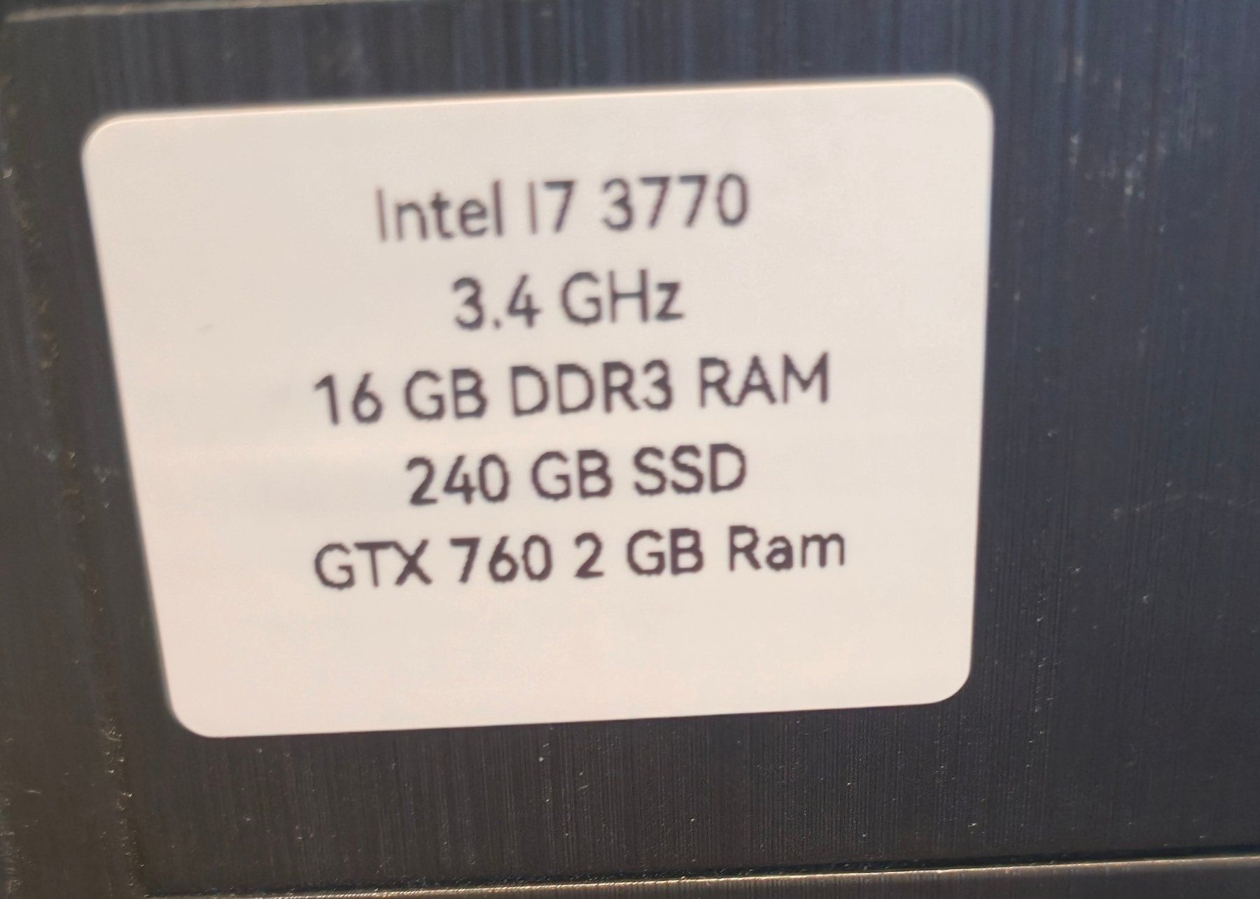 Asus PC: 'PC mit Asus P8H77-M PRO Mainboard – Usato da Amriswil venduto da Chris-Tech 1