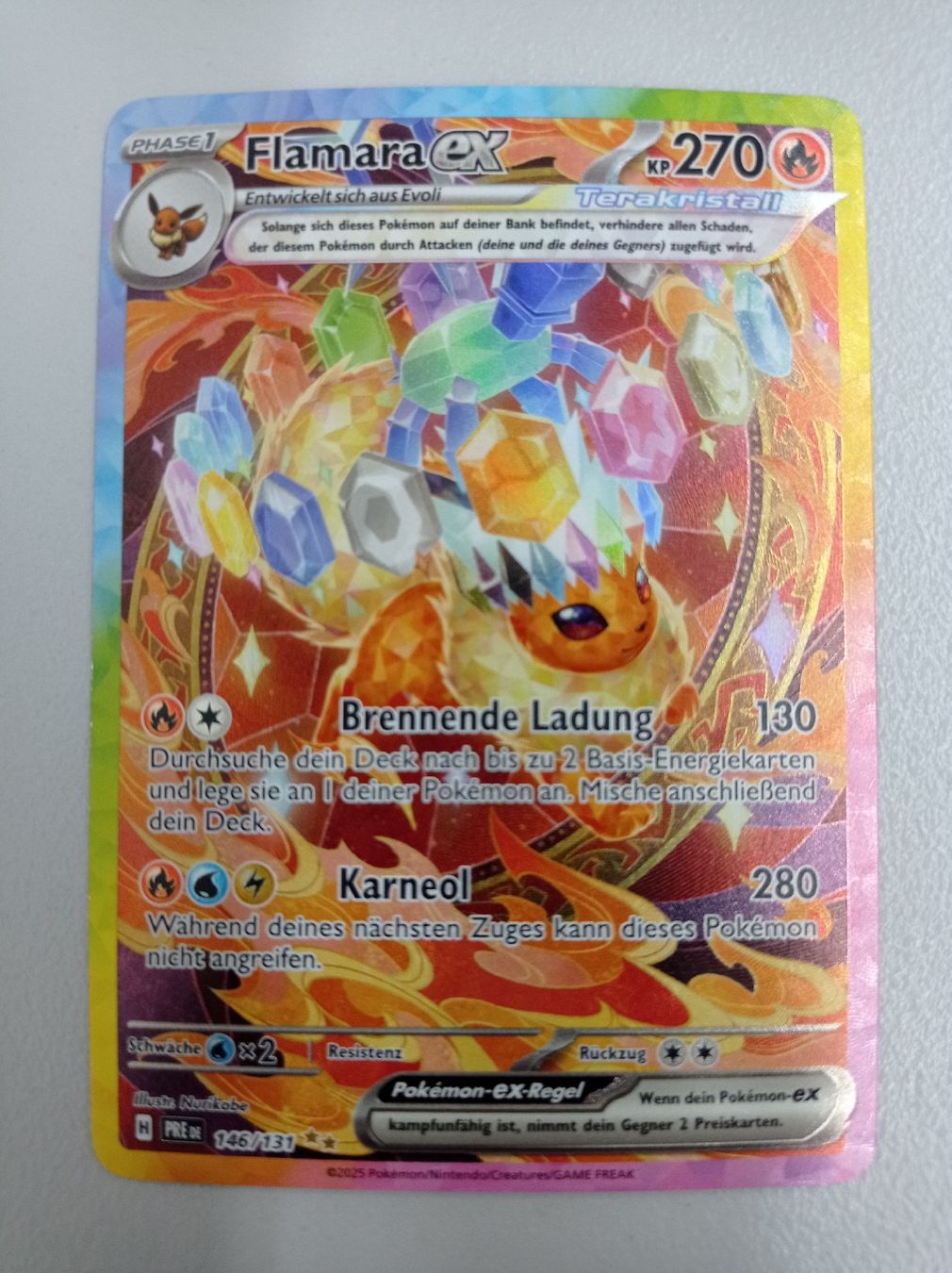 Pokémon Sammelbilder & Trading cards: Flamara ex PRE 146/131 – Gebraucht aus Bern von Zockbar