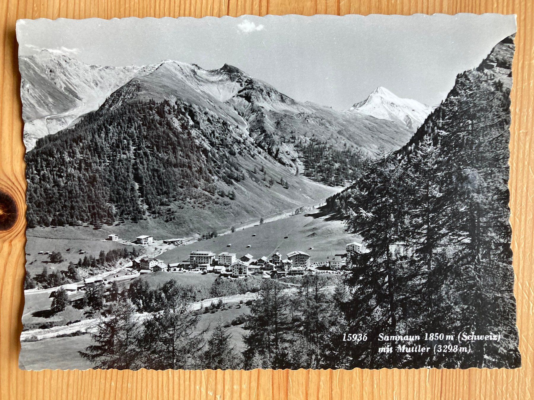 Cartoline postali: Samnaun mit Muttler - AK 1966 – Usato da Oberuzwil venduto da Henri09