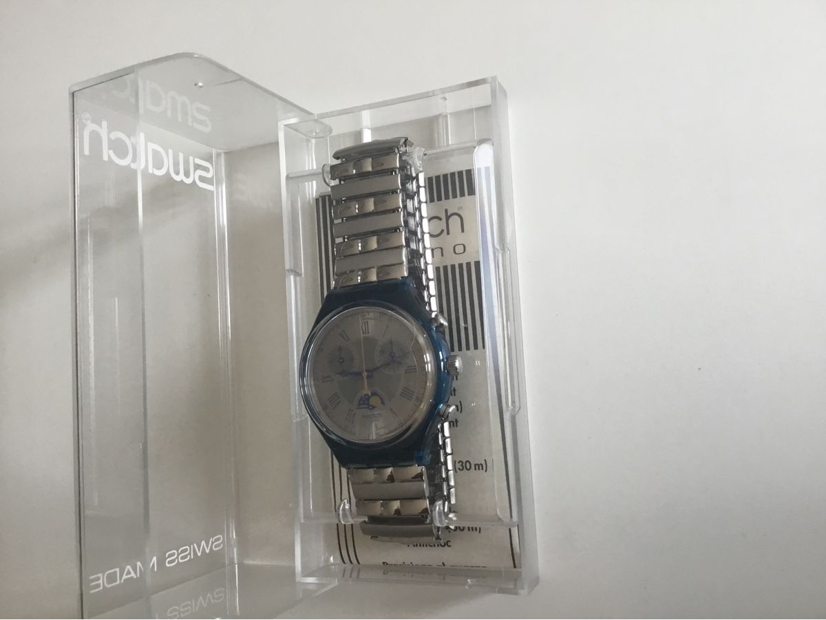Swatch Uhren: Swatch Moonphase SCN-402 new, extremely rare, never used. – Neu und originalverpackt aus Pully von PongDayOne 2