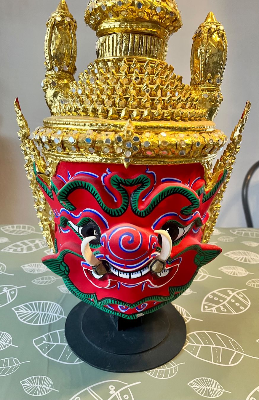 Tutte le decorazioni: Thai Khon Maske Deko / Farbe Rot – Usato da Uffikon venduto da san123day