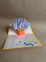 Carte 3D pop-up. Fleurs