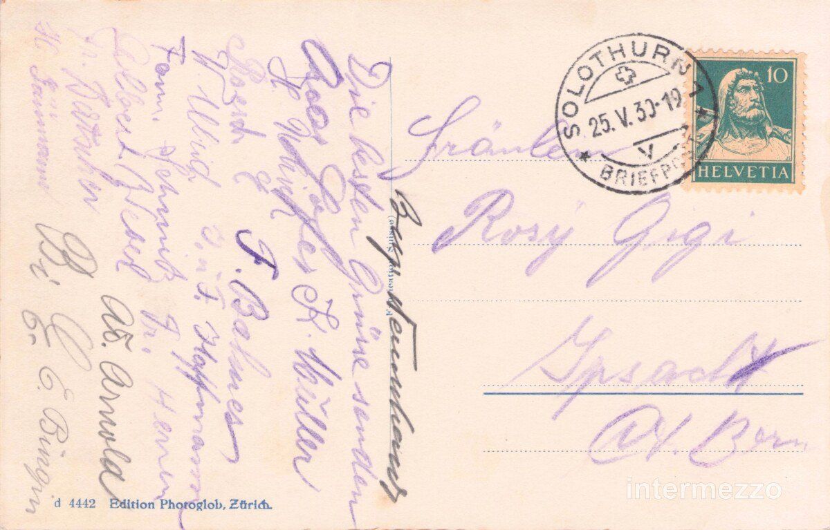 Cartoline postali: Solothurn // 1930 Rötibrücke Aare // Sommer – Usato da Basel venduto da intermezzo12 1