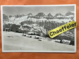 Alte Ansichtskarte Flums-Grossberg mit den Churfirsten