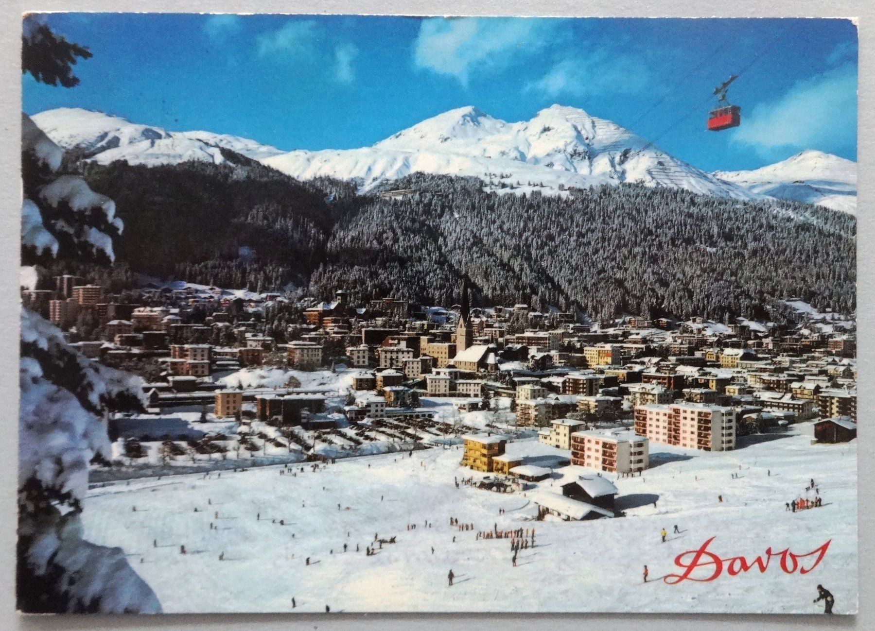 Ansichtskarten: Davos-Platz (1560 m) – Gebraucht aus Fétigny von Billy2miny