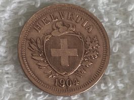 1 centime/Rappen 1904