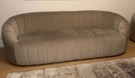Malung Samtstoff Beige 2er 3er und Sessel