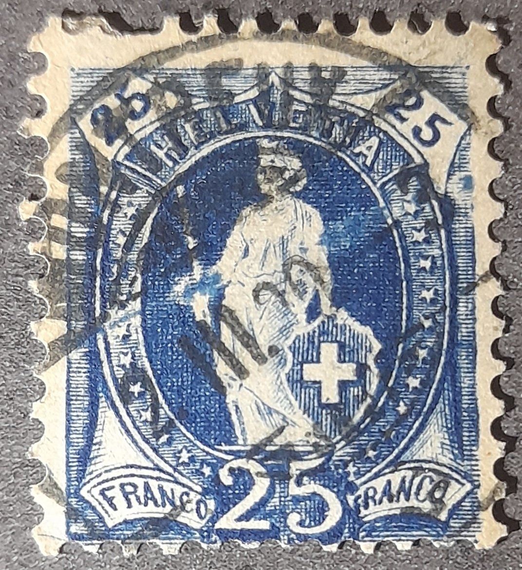 Tutti i francobolli: 73D 2.28 Kat. 300.- – Usato da Balgach venduto da SIMEON27