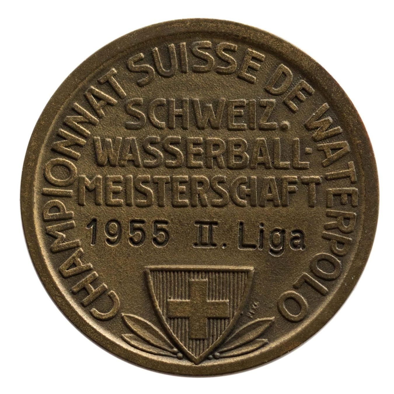 Medaglie: Schweiz. Wasserball Meisterschaft 1955 – Usato da Rotkreuz venduto da Swiss-Coins