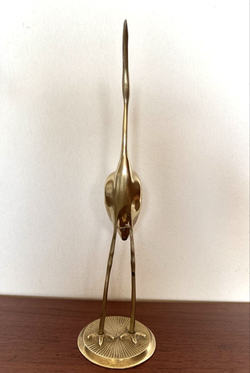 Statuette: Vintage Messing Figur Storch – Usato da Balsthal venduto da Narulya 2