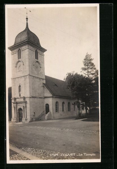 Cartes postales: AK Couvet, Le Temple – D'occasion à Berlin par bartko-reher