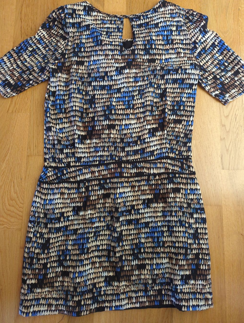 Vestiti: Herbst Kleid mit Muster blau beige braun 38 – Nuovo (secondo la descrizione) da Winterthur venduto da Glauriane 6