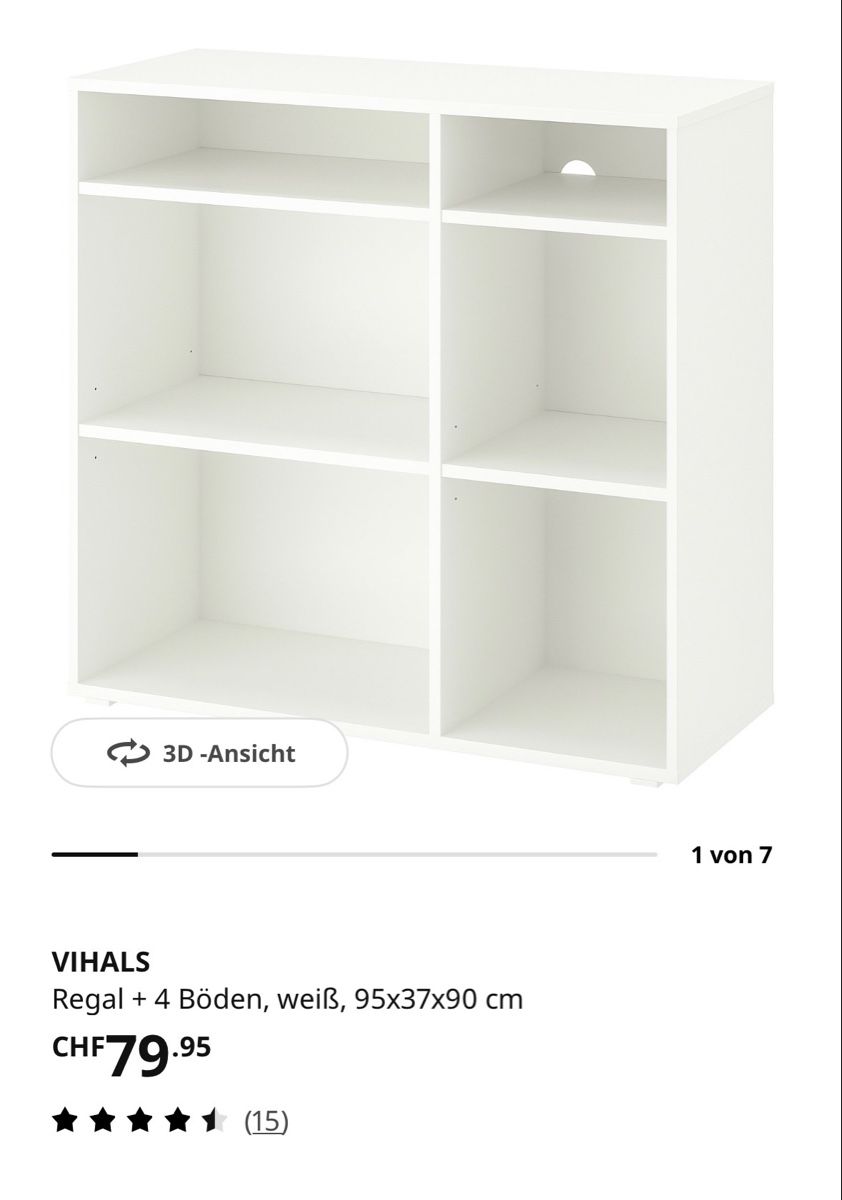 Ikea Scaffali: IKEA VIHALS Regal 2 Stück – Usato da Niederhasli venduto da Brkslmn 2