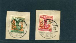 DANZIG Nr. 90-91 gestempelt